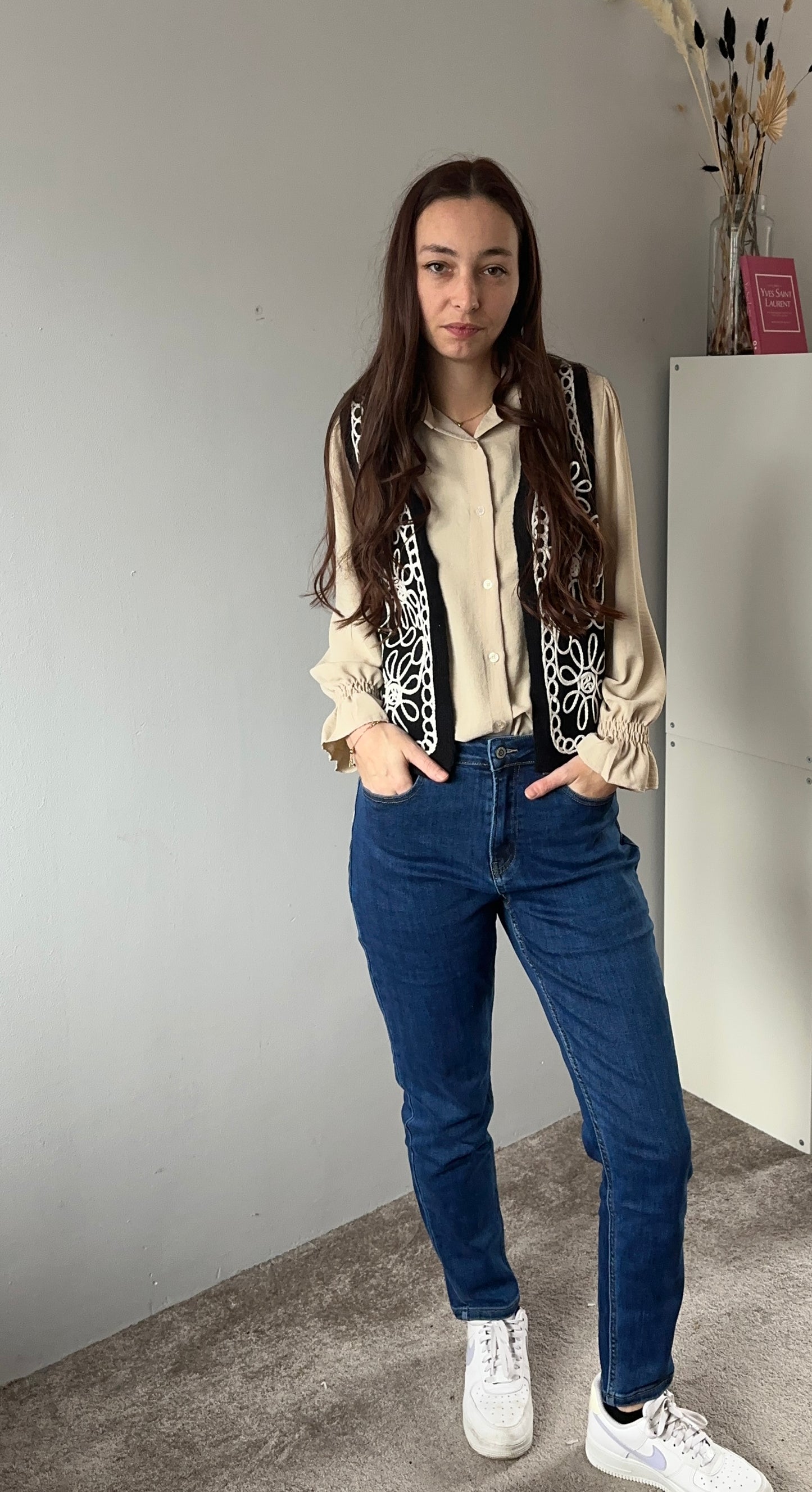 Mom jeans dark plussize