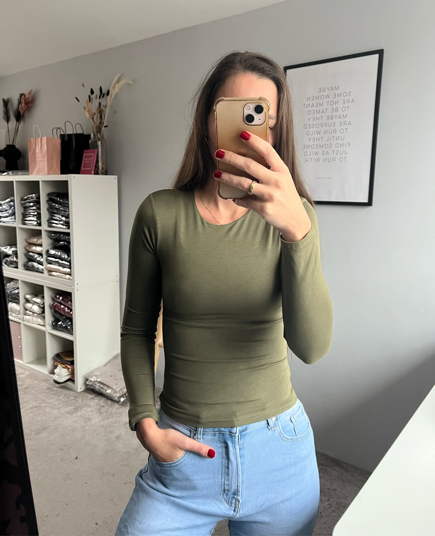 Zia top Olive