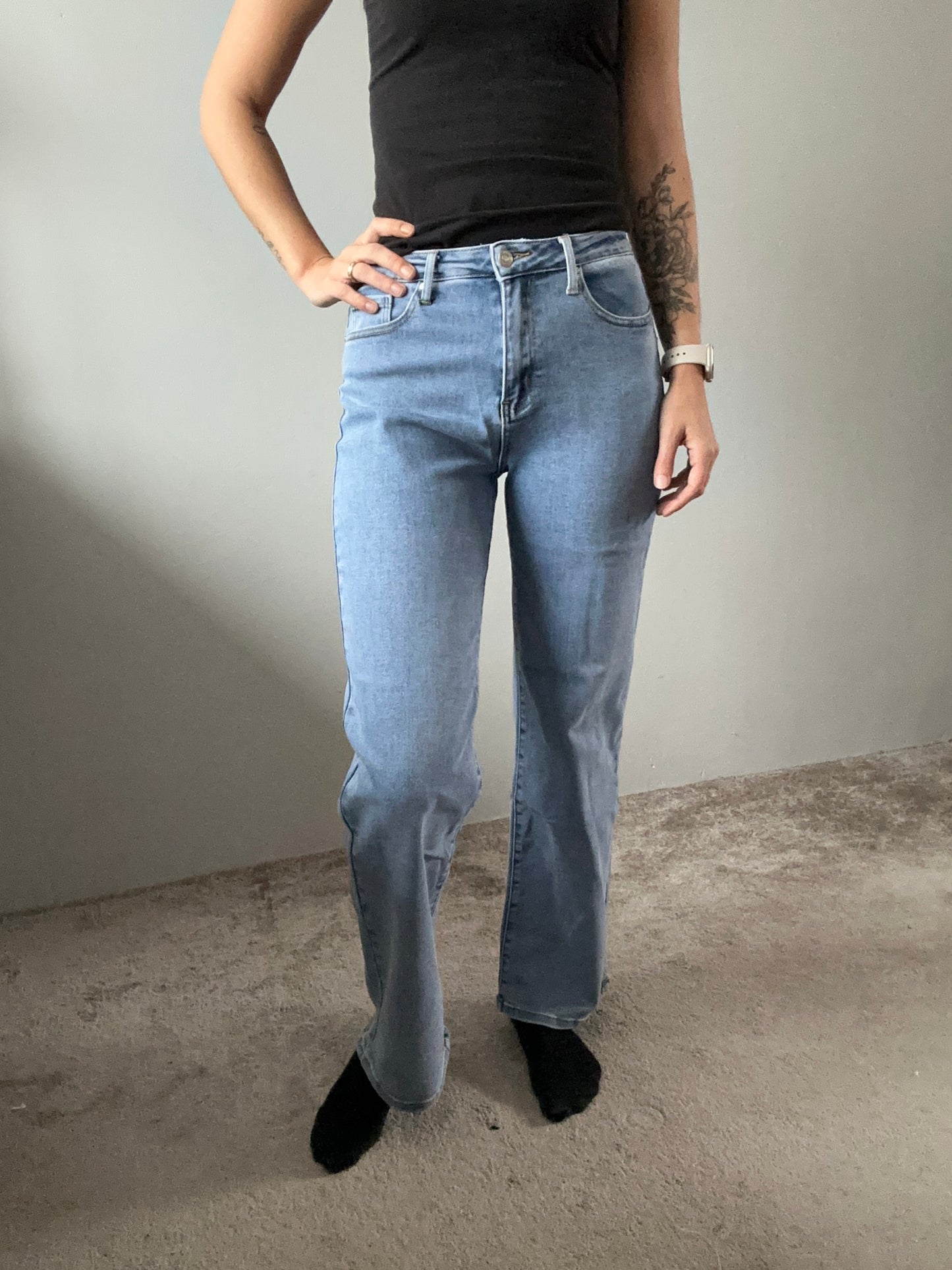 Wide leg jeans