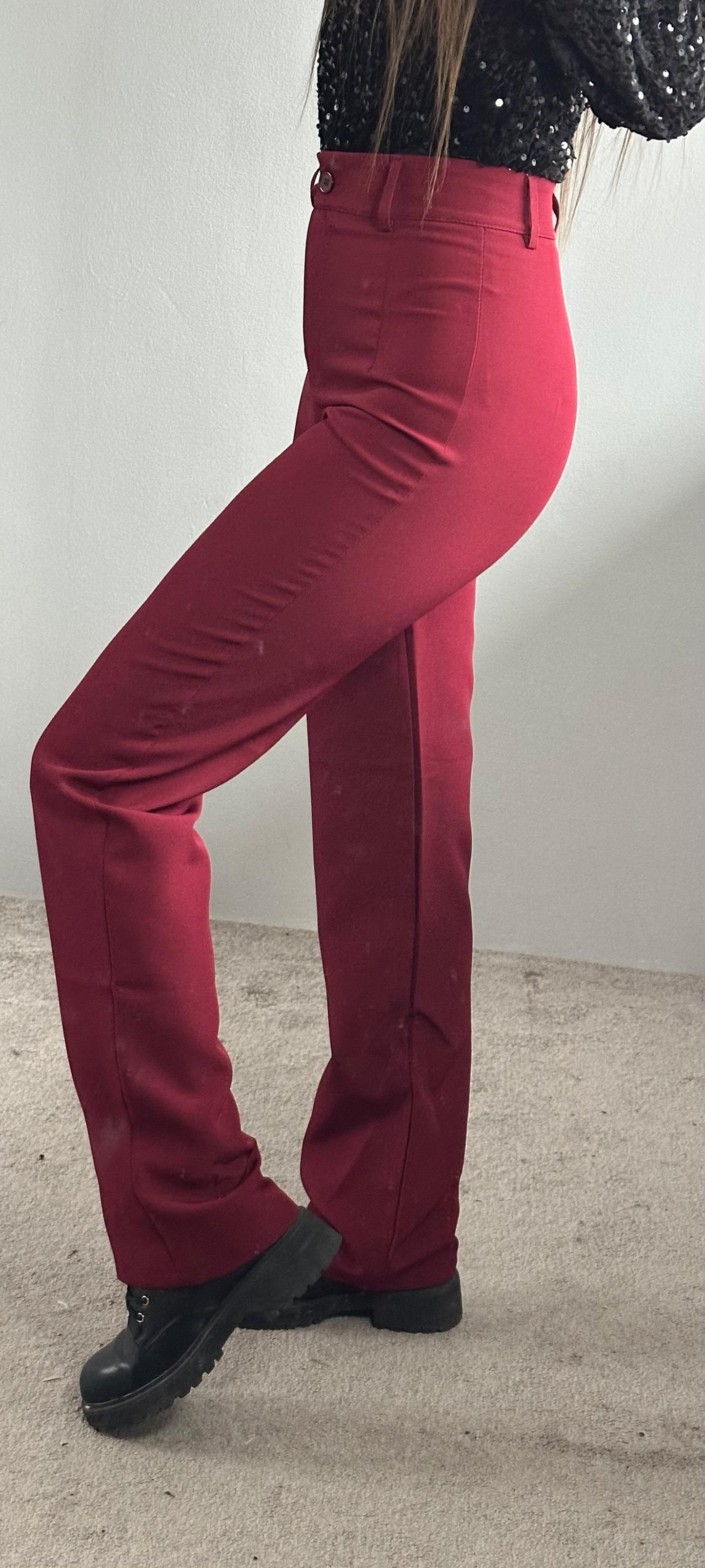 Pantalon bordeaux