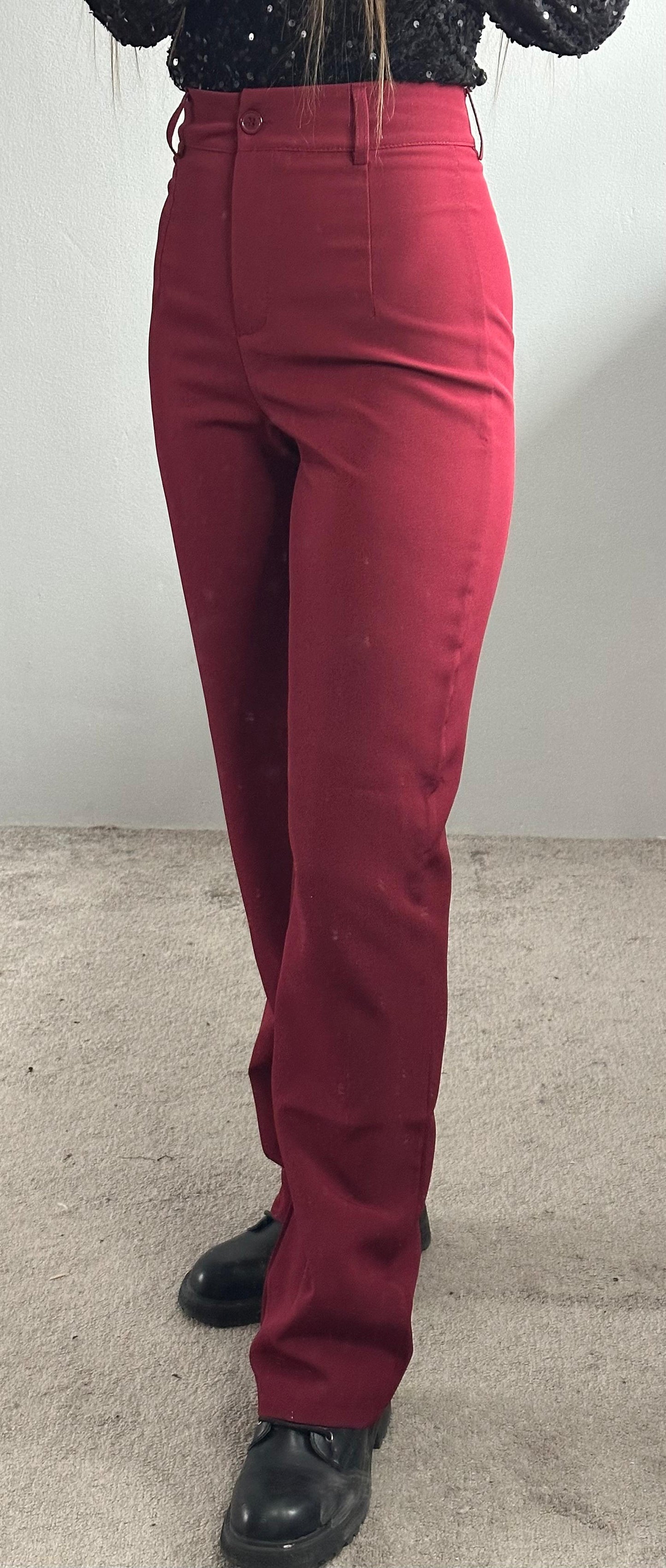 Pantalon bordeaux